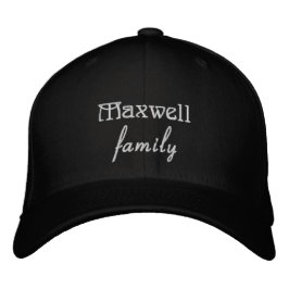 Custom Family Reunion Minimalist Bold Typography Broderad Keps