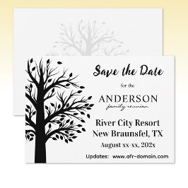 Custom Family Reunion Venue and Dates Flat Anteckningskort
