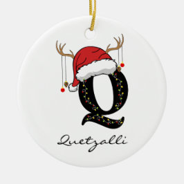 Custom Family Santa Claus Ornament for Mom and Dad