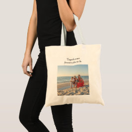Custom Family Tote Bag – Holiday Photo Design with Tygkasse