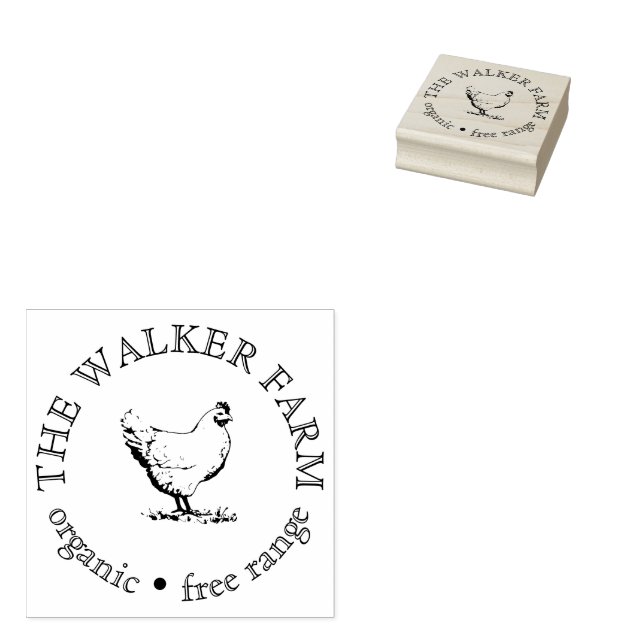 Custom Farm Business Promotional Logo  Stämpel (Stämplad)