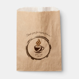 Custom Favor Bags with Logo | Cozy Coffee Branding