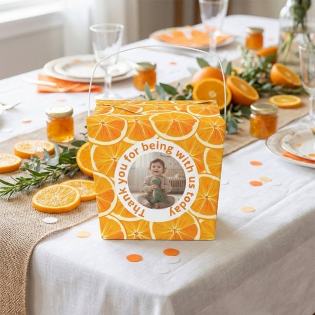 Custom Favor Box with Photo Citrus Slices  Presentaskar (Skapare uppladdad)
