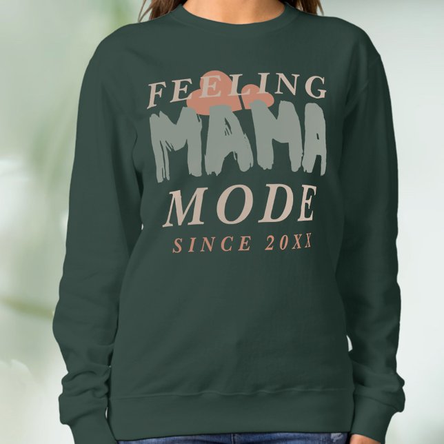 Custom Feeling Mama Mode Since Year Hearths Quote  T Shirt (Skapare uppladdad)