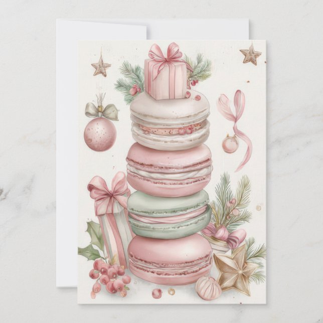 Custom Festive and elegant Christmas Greeting Card Julkort (Framsida)