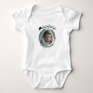 Custom First Birthday Photo Design with Baby Name T Shirt