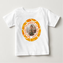 Custom First Birthday T-Shirt with Photo