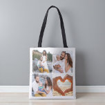 Custom Five Photo Personalized Double Sided  Tygkasse<br><div class="desc">Carry your memories everywhere with this Custom Five Photo Personalized Double Sided Tote Bag. Featuring five of your favorite photos printed across both sides, this personalized tote combines modern design with everyday functionality. Perfect for shopping, travel, work, or gifting, it showcases your family moments, pets, or special occasions in a...</div>