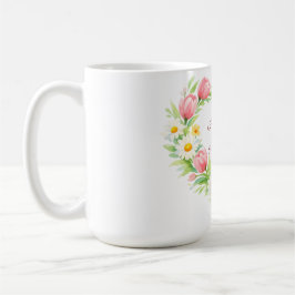 Custom Floral Heart Mother’s Day Mug Kaffemugg
