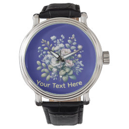 Custom flower design  armbandsur