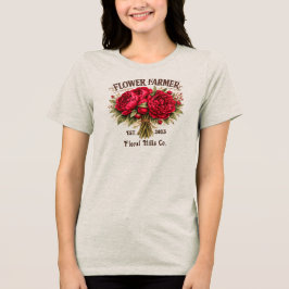 Custom Flower Farmer Floral Business Personalized T Shirt