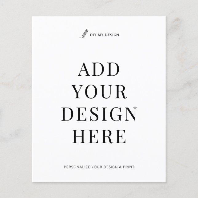 Custom Flyer Printing 4.5x5.6" Upload Your Design (Framsidan)