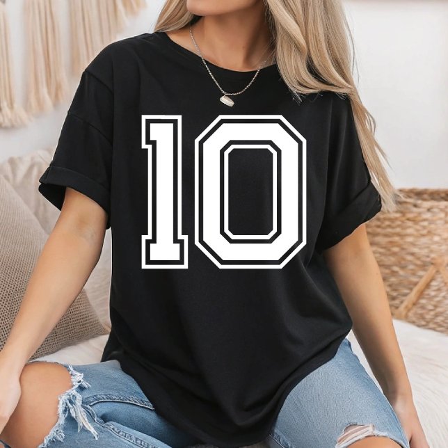 Custom Football Mascot Custom School Team Number T Shirt (Skapare uppladdad)