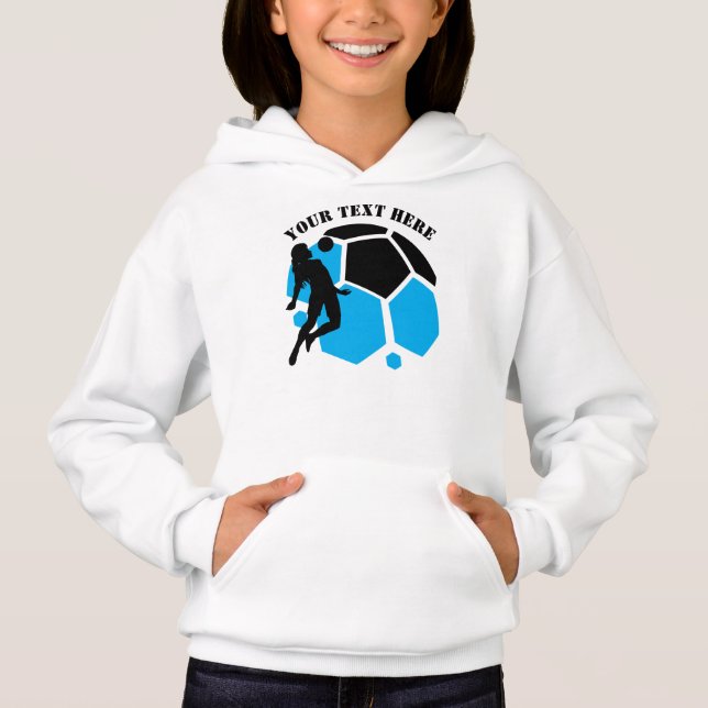 Custom Football Player Girl, Birthday Gift         T Shirt (Framsida)