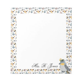 Custom For The Birds Anteckningsblock