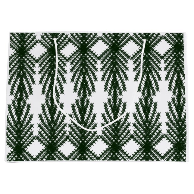 Custom Forest Green Pine Tree Abstract Pattern (Framsidan)