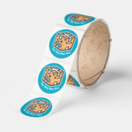 Custom Fragile Stickers for Small Business or Shop Runt Klistermärke