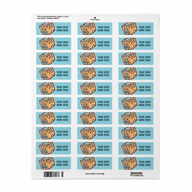 Custom Fragile Stickers Small Business Labels Returadress Etikett (Helt Ark)