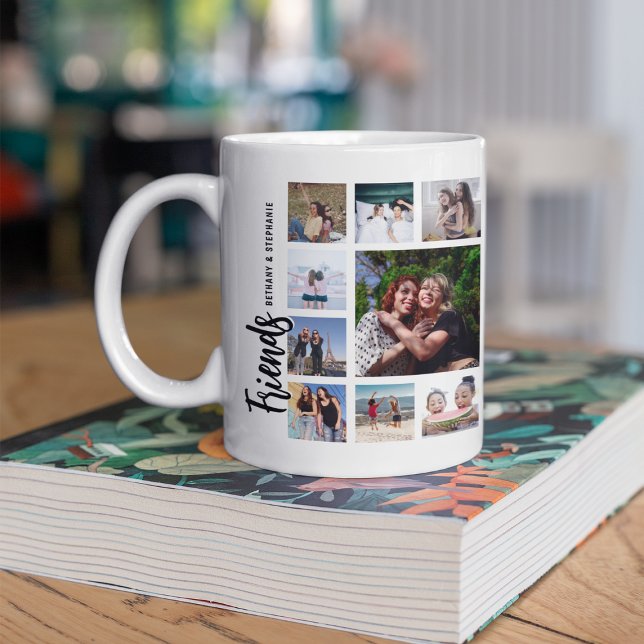 Custom Friends Photo Collage Kaffemugg (Skapare uppladdad)