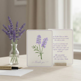 Custom Funeral Thank You Card Tack Kort