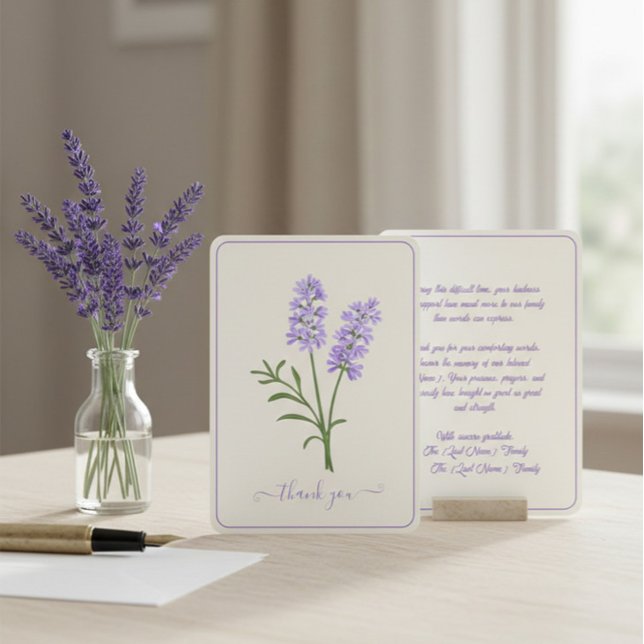 Custom Funeral Thank You Card Tack Kort (Skapare uppladdad)