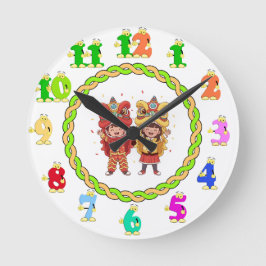 Custom Funny Clock Rund Klocka