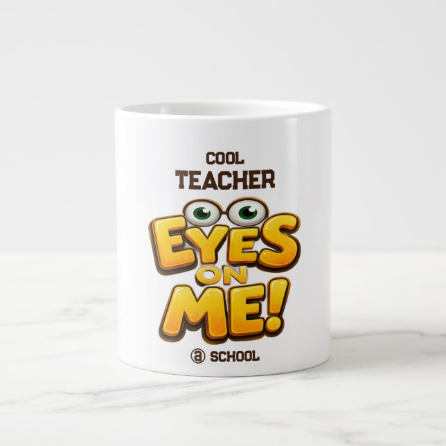 Custom Funny Teacher Gifts  Personalized by School Jumbo Mugg (Framsidan)