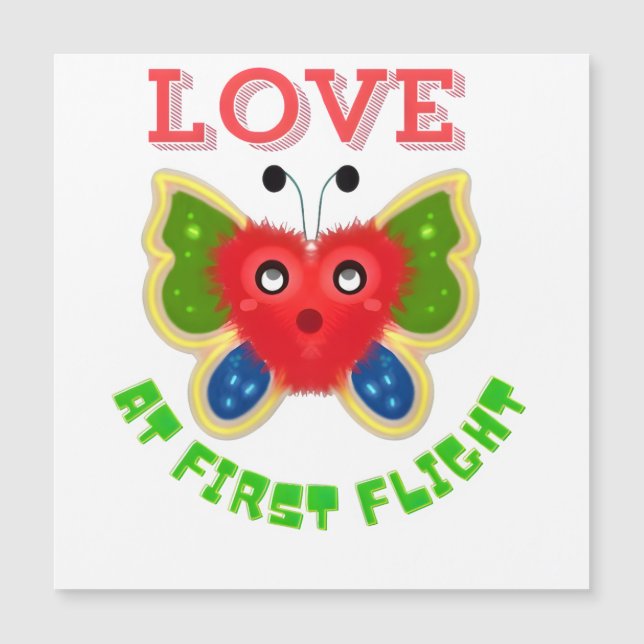Custom Fuzzy Heart Butterfly Gift (Framsida)