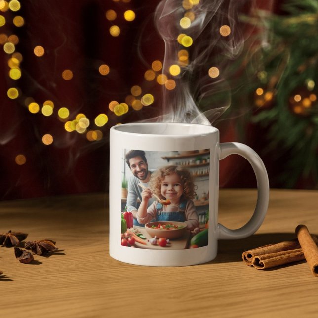 Custom Gallery of Two Image and Text Kaffemugg (Skapare uppladdad)