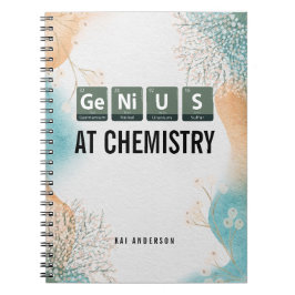 Custom Genius Periodic Table Chemistry Student Anteckningsbok