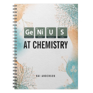 Custom Genius Periodic Table Chemistry Student Anteckningsbok