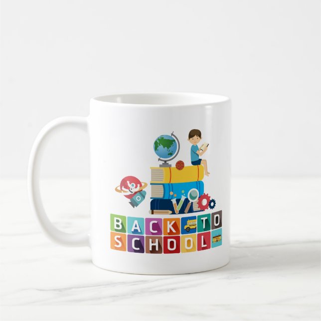custom gift for teacher, back to school, custom  kaffemugg (Vänster)