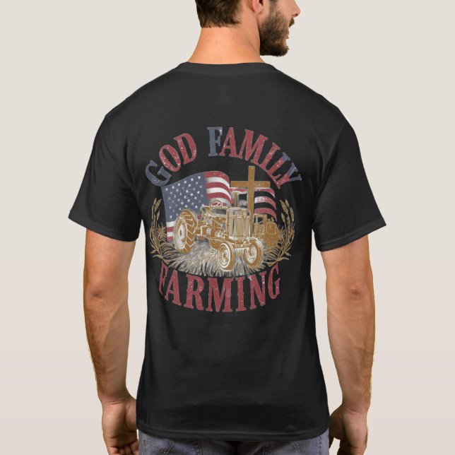 Custom “God Family Farming” T-Shirt (Baksida)