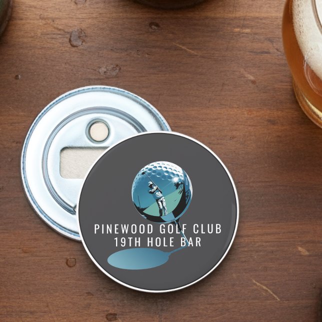 Custom Golf Bottle Opener, Personalized 19th Hole  Flasköppnare (Skapare uppladdad)