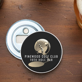 Custom Golf BottleOpener,19thHole Sepia ver Flasköppnare