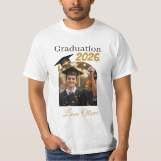 Custom Graduation Photo Shirt Class of 2026 T