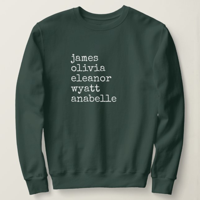 Custom Grandkid Names Grandma Gift T Shirt (Design framsida)
