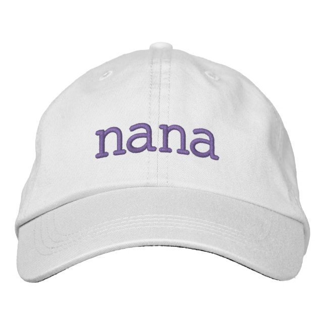  Custom Grandma "Nana" Hat  Broderad Keps (Framsida)