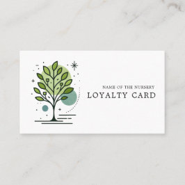 Custom Greenleaf Nursery Branding Loyalty Card Lojalitetskort