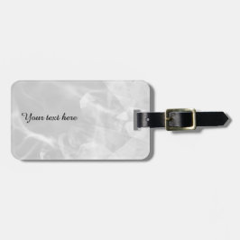 Custom grey crystal luggage tag bagagebricka