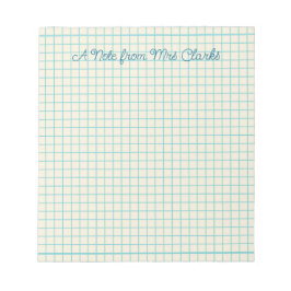 Custom Grid Teacher  Anteckningsblock