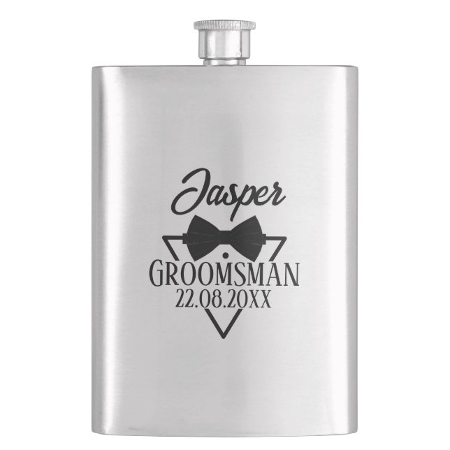Custom Groomsman Name Bow Tie Wedding Party Gift Fickplunta (Framsidan)