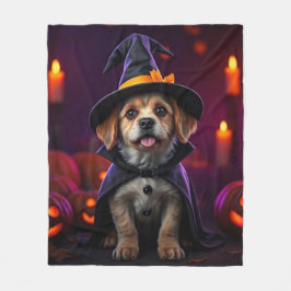 Custom Halloween Pet Blanket | Spooky & Cute Gift Fleecefilt