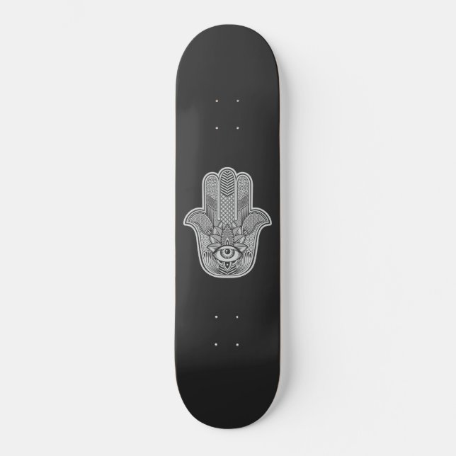 Custom Hamsa Mini Skateboard Bräda 18,5 Cm (Framsida)