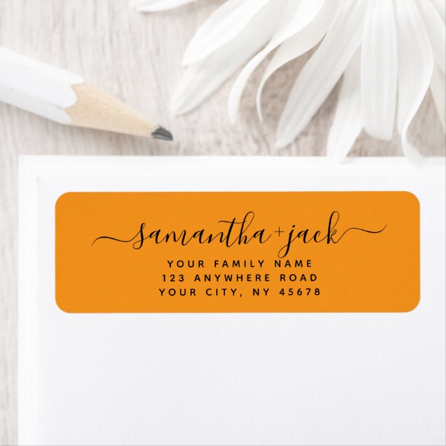 Custom Handwritten Stylish Elegant Return Address Returadress Etikett (Insitu)