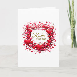 Custom Happy Birthday Gift Card – Personalized Bir Kort