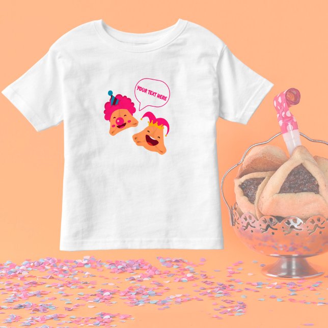 Custom Happy Purim Cute Hamantaschen T Shirt (Skapare uppladdad)