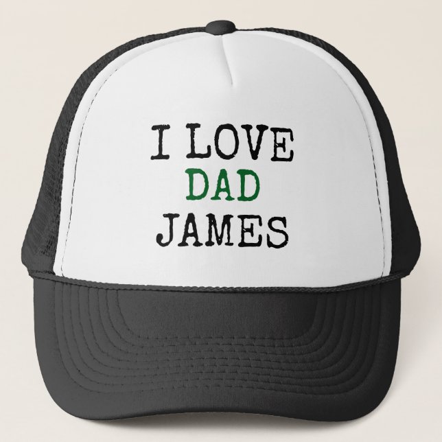Custom Hat with name Father's Keps (Framsida)
