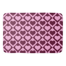 Custom Heart Checkerboard Pattern Bordeaux Pink - 