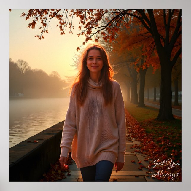 Custom Her Portrait – A Special Gift for Her Poster (Framsidan)